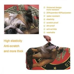 WONDERTIFY Bulldog Travel Suitcase Protector United States Semper Fidelis Elastic Washable Luggage Cover With Concealed Zipper Red Fits 29-32 Inch -Samsonite Shop 5177gAzXPBL