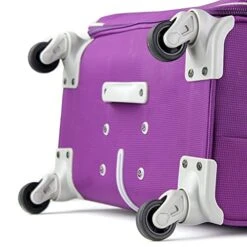 Cloe Checked Large 28 Inch Water-Resistant Luggage With 360º-spinner Wheels In Purple Color -Samsonite Shop 518Jxc3 h2S