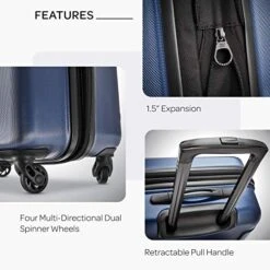 American Tourister Moonlight Hardside Expandable Luggage With Spinner Wheels, Navy, 3-Piece Set (21/24/28) -Samsonite Shop 51BZGhT0btL 0dfb6179 0fdd 4e75 a389 ac1ac1153dd0