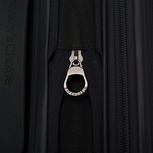 Traveler's Choice Pagosa Indestructible Hardshell Expandable Spinner Luggage, Black, Checked-Medium 26-Inch 8 Traveler's Choice Pagosa Indestructible Hardshell Expandable Spinner Luggage, Black, Checked-Medium 26-Inch - Image 6