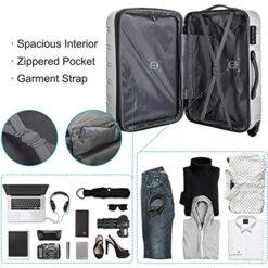 Merax Travelhouse Luggage Set 3 Piece Expandable Lightweight Spinner Suitcase (Yellow) -Samsonite Shop 51GIW4Rh ML