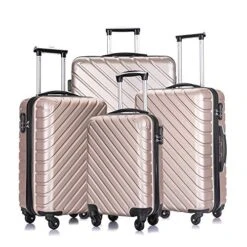 Apelila 5 Piece Hardshell Luggage Sets,Travel Suitcase,Carry On Luggage With Spinner Wheels Free Cover&Hanger Inside (Champagne Gold With Bag) -Samsonite Shop 51IXO p1G5L 7fd91dc9 8251 4bd2 b0d4 c02d8acebe94