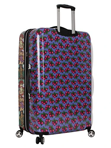 Betsey Johnson 30 Inch Checked Luggage Collection - Expandable Scratch Resistant (ABS + PC) Hardside Suitcase - Designer Lightweight Bag With 8-Rolling Spinner Wheels (Girls Print) 8 Betsey Johnson 30 Inch Checked Luggage Collection - Expandable Scratch Resistant (ABS + PC) Hardside Suitcase - Designer Lightweight Bag With 8-Rolling Spinner Wheels (Girls Print) - Image 6