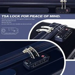 Coolife Luggage Suitcase 3 Piece Set Expandable (only 28”) ABS+PC Spinner Suitcase With TSA Lock Carry On 20 In 24in 28in (sakura Pink) -Samsonite Shop 51JmsaENeqL