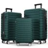 SHOWKOO Luggage Sets Expandable ABS Hardshell 3pcs Clearance Luggage Hardside Lightweight Durable Suitcase Sets Spinner Wheels Suitcase With TSA Lock (Dark Green) -Samsonite Shop 51Jn5mclzoL