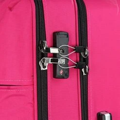 Cloe Checked Large 28 Inch Water-Resistant Luggage With 360º-spinner Wheels In Magenta Color -Samsonite Shop 51KCVWzg5QS