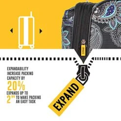 Lucas Designer Luggage Collection - 3 Piece Softside Expandable Ultra Lightweight Spinner Suitcase Set - Travel Set Includes 20 Inch Carry On, 24 Inch & 28 Inch Checked Suitcases (Diva) 11 Lucas Designer Luggage Collection - 3 Piece Softside Expandable Ultra Lightweight Spinner Suitcase Set - Travel Set Includes 20 Inch Carry On, 24 Inch & 28 Inch Checked Suitcases (Diva) -Samsonite Shop 51MXU5h9SSL