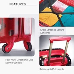 AMERICAN TOURISTER Kids' Disney Hardside Luggage With Spinner Wheels, Minnie Mouse Red Bow, 2-Piece Set (21/28) 15 AMERICAN TOURISTER Kids' Disney Hardside Luggage With Spinner Wheels, Minnie Mouse Red Bow, 2-Piece Set (21/28) -Samsonite Shop 51M jiIGAVL