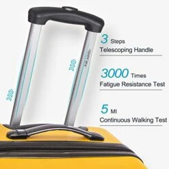 Merax Expandable Luggage Sets With TSA Locks, 3 Piece Lightweight Spinner Suitcase Set (Yellow) 14 Merax Expandable Luggage Sets With TSA Locks, 3 Piece Lightweight Spinner Suitcase Set (Yellow) -Samsonite Shop 51MgwFLz6xL