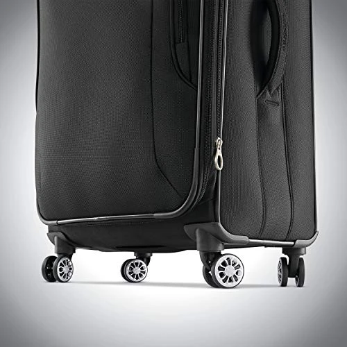 Samsonite Ascella X Softside Expandable Luggage With Spinner Wheels, Black, Checked-Medium 25-Inch 6 Samsonite Ascella X Softside Expandable Luggage With Spinner Wheels, Black, Checked-Medium 25-Inch - Image 4
