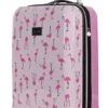 Betsey Johnson Designer 20 Inch Carry On - Expandable (ABS + PC) Hardside Luggage - Lightweight Durable Suitcase With 8-Rolling Spinner Wheels For Women (20in, Flamingo Strut) -Samsonite Shop 51QUtvkIswL