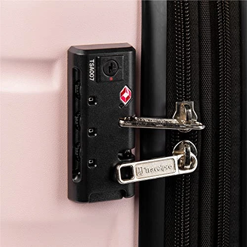 Travelpro Runway 2 Piece Luggage Set, Carry-on & Convertible Medium To Large 28-Inch Check-in Hardside Expandable Luggage, 8 Spinner Wheels, TSA Lock, Hardshell Suitcase, Powder Pink 4 Travelpro Runway 2 Piece Luggage Set, Carry-on & Convertible Medium To Large 28-Inch Check-in Hardside Expandable Luggage, 8 Spinner Wheels, TSA Lock, Hardshell Suitcase, Powder Pink - Image 2