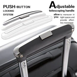 Coolife Luggage Expandable 3 Piece Sets PC+ABS Spinner Suitcase 20 Inch 24 Inch 28 Inch (Teal New) -Samsonite Shop 51RpnZ2ZicL 5ff13caa 8dd6 4426 beef adb0595b58ec