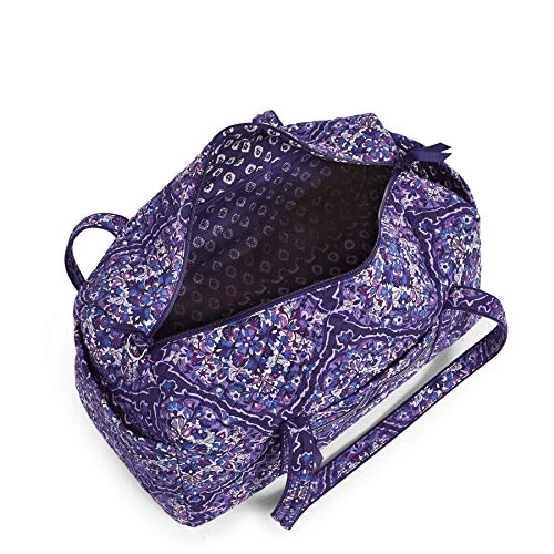 Vera Bradley Women's Cotton Medium Travel Duffel Bag, Regal Rosette, One Size 4 Vera Bradley Women's Cotton Medium Travel Duffel Bag, Regal Rosette, One Size - Image 2