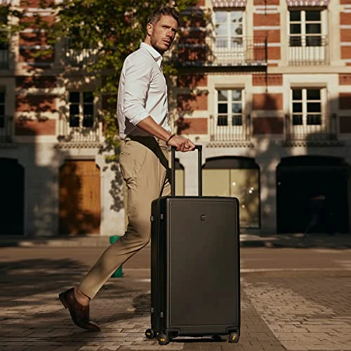 LEVEL8 Trunk Luggage, 28 Inch Luggage With Spinner Wheels, Luminous Textured 28 Inch Checked Large Luggage, Lightweight PC With TSA Lock - 28 Inch, Black 11 LEVEL8 Trunk Luggage, 28 Inch Luggage With Spinner Wheels, Luminous Textured 28 Inch Checked Large Luggage, Lightweight PC With TSA Lock - 28 Inch, Black - Image 9