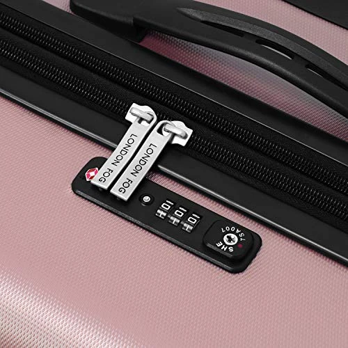 London Fog Southbury II Hardside Spinner Luggage, Blush, Checked-Medium 25-Inch 5 London Fog Southbury II Hardside Spinner Luggage, Blush, Checked-Medium 25-Inch - Image 3