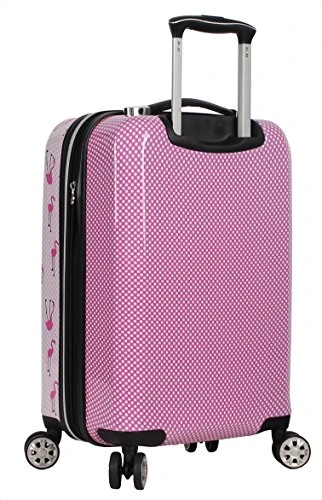 Betsey Johnson Designer 20 Inch Carry On - Expandable (ABS + PC) Hardside Luggage - Lightweight Durable Suitcase With 8-Rolling Spinner Wheels For Women (20in, Flamingo Strut) 8 Betsey Johnson Designer 20 Inch Carry On - Expandable (ABS + PC) Hardside Luggage - Lightweight Durable Suitcase With 8-Rolling Spinner Wheels For Women (20in, Flamingo Strut) - Image 6