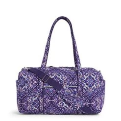 Vera Bradley Women's Cotton Medium Travel Duffel Bag, Regal Rosette, One Size 9 Vera Bradley Women's Cotton Medium Travel Duffel Bag, Regal Rosette, One Size -Samsonite Shop 51cM2kJ5ObL