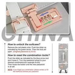 Unitravel Retro Luggage 26 Inch Lightweight Women Cute Suitcase With Spinner Wheels (Light Gray) 14 Unitravel Retro Luggage 26 Inch Lightweight Women Cute Suitcase With Spinner Wheels (Light Gray) -Samsonite Shop 51dsfWxaC1S 7699f499 b155 46c9 a988 cb26b1d7a91f