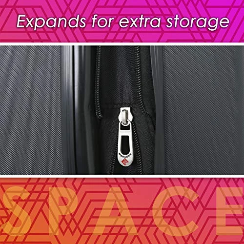 Travelers Club Chicago Hardside Expandable Spinner Luggage, Teal, 20" Carry-On 5 Travelers Club Chicago Hardside Expandable Spinner Luggage, Teal, 20" Carry-On - Image 4