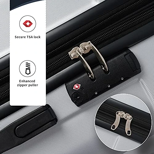 Merax 3 Piece Luggage Sets ABS Expandable Spinner Suitcase With TSA Lock 20 Inch 24 Inch 28 Inch 10 Merax 3 Piece Luggage Sets ABS Expandable Spinner Suitcase With TSA Lock 20 Inch 24 Inch 28 Inch - Image 8