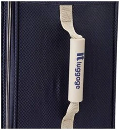 It Luggage World's Lightest New York Softside 8 Wheel Spinner, Evening Blue With Cobblestone Trim, Checked-Medium 28-Inch -Samsonite Shop 51gORYawlfL