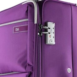 Cloe Checked Large 28 Inch Water-Resistant Luggage With 360º-spinner Wheels In Purple Color -Samsonite Shop 51gTy9Dxg5L