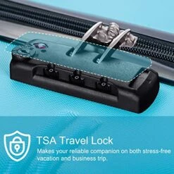 Merax Expandable Luggage Sets With TSA Locks, 3 Piece Lightweight Spinner Suitcase Set (Sky Blue) 12 Merax Expandable Luggage Sets With TSA Locks, 3 Piece Lightweight Spinner Suitcase Set (Sky Blue) -Samsonite Shop 51ldPq5FBML