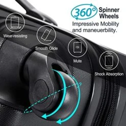 Merax Expandable Luggage Sets With TSA Locks, 3 Piece Lightweight Spinner Suitcase Set (Black2020) -Samsonite Shop 51lgCmboCKL 1716684e 9e88 42cf 8ed2 9045a389c56e