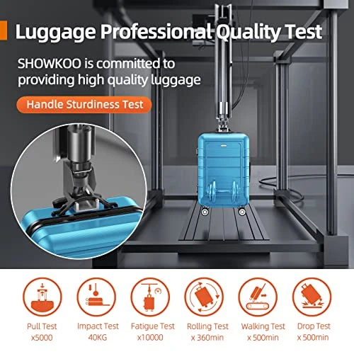 SHOWKOO Luggage Sets Expandable PC+ABS Durable Suitcase Sets Double Wheels TSA Lock 4 Piece Luggage Set Sky Blue 4 SHOWKOO Luggage Sets Expandable PC+ABS Durable Suitcase Sets Double Wheels TSA Lock 4 Piece Luggage Set Sky Blue - Image 2
