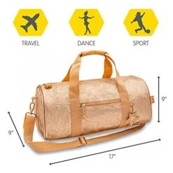 Bixbee Girls' Little Duffle, Gold -Samsonite Shop 51ofkXZMoHS