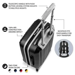 Denco NFL San Francisco 49ers 2-Piece Luggage Set , BLACK, 21" -Samsonite Shop 51pC9ogA0GL b9f49908 e6a4 44ca 91fe 4a0ed050295b