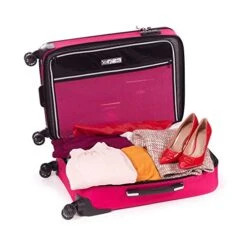 Cloe Checked Medium 24 Inch Water-Resistant Luggage With 360º-spinner Wheels In Magenta Color -Samsonite Shop 51rzdCKZS L