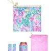 Lilly Pulitzer Water Resistant Vinyl Beach Day Pouch - Includes Drink Hugger, Zip Pouch, And Towel Clips, Best Fishes 1 Lilly Pulitzer Water Resistant Vinyl Beach Day Pouch - Includes Drink Hugger, Zip Pouch, And Towel Clips, Best Fishes -Samsonite Shop 51tAhvpBudL