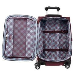 Travelpro Maxlite 5 Softside Expandable Spinner Wheel Luggage, Burgundy, Carry-On 21-Inch -Samsonite Shop 51vE5wEWWRL