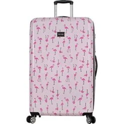 Betsey Johnson Luggage Hardside 3 Piece Set Suitcase With Spinner Wheels (20" 26" 30") (One Size, Flamingo Strut) -Samsonite Shop 51vXTlu5KEL