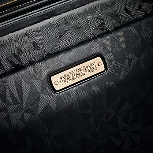 American Tourister Belle Voyage Hardside Luggage With Spinner Wheels, Black, Checked-Medium 25-Inch 4 American Tourister Belle Voyage Hardside Luggage With Spinner Wheels, Black, Checked-Medium 25-Inch - Image 2