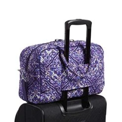 Vera Bradley Cotton Compact Weekender Travel Bag, Regal Rosette -Samsonite Shop 51vj6rZ7G2L