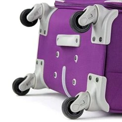Cloe Checked Medium 24 Inch Water-Resistant Luggage With 360º-spinner Wheels In Purple Color -Samsonite Shop 51vpfvqLNlS