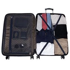 Ben Sherman 181037 Norwich Collection Lightweight Hardside PET Expandable 8-Wheel Spinner Luggage, Indigo, 28-Inch Checked 19 Ben Sherman 181037 Norwich Collection Lightweight Hardside PET Expandable 8-Wheel Spinner Luggage, Indigo, 28-Inch Checked -Samsonite Shop 51wSq5OI lL