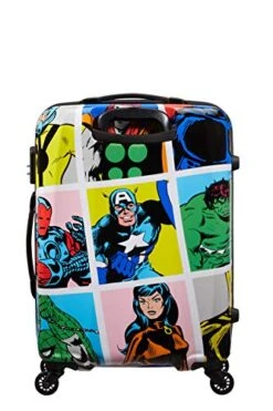 American Tourister Unisex Adults’ Luggage Suitcase, Multicolored (Marvel Pop Art), M (65 Cm - 62.5 L) -Samsonite Shop 51xT 8EAp6L