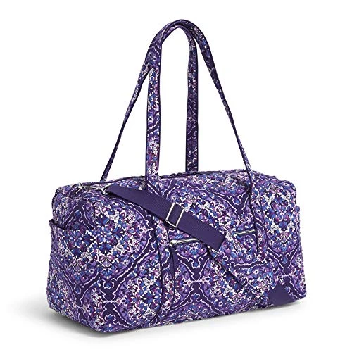 Vera Bradley Women's Cotton Medium Travel Duffel Bag, Regal Rosette, One Size 7 Vera Bradley Women's Cotton Medium Travel Duffel Bag, Regal Rosette, One Size - Image 5