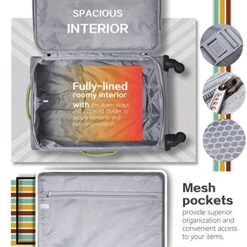 Coolife Luggage 3 Piece Set Suitcase Spinner Softshell Lightweight (blue+sliver) -Samsonite Shop 616nAZJvj2L 5e84cdc0 13ef 42d5 b37c 9f317dfcd638