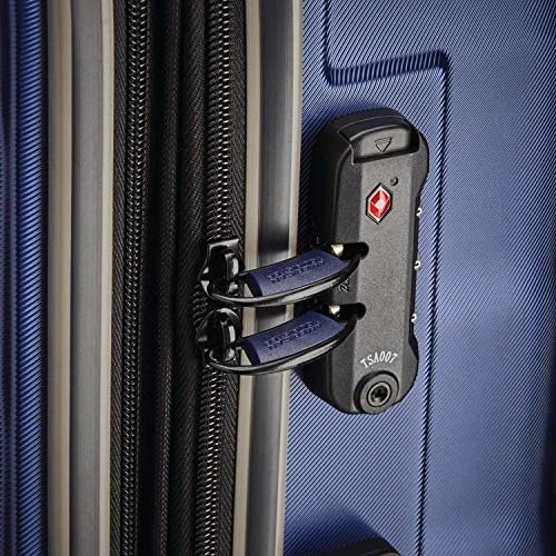 American Tourister Arrow Expandable Hardside Luggage, Navy, Checked-Medium 24-Inch 8 American Tourister Arrow Expandable Hardside Luggage, Navy, Checked-Medium 24-Inch - Image 6