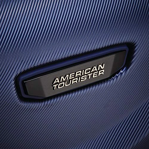 American Tourister Arrow Expandable Hardside Luggage, Navy, Checked-Medium 24-Inch 4 American Tourister Arrow Expandable Hardside Luggage, Navy, Checked-Medium 24-Inch - Image 2