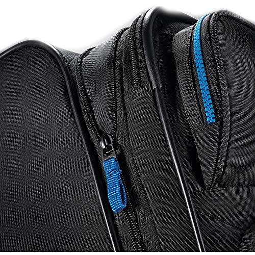 American Tourister Eclipse Softside Spinner Luggage (Black/Blue, 20 Inch) 5 American Tourister Eclipse Softside Spinner Luggage (Black/Blue, 20 Inch) - Image 3