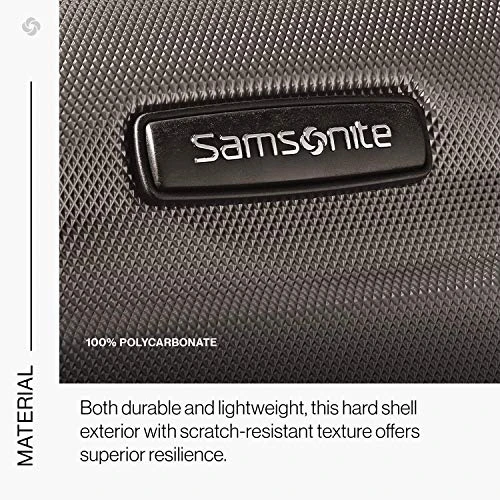 Samsonite Omni PC Hardside Expandable Luggage With Spinner Wheels, Silver, Checked-Medium 24-Inch 7 Samsonite Omni PC Hardside Expandable Luggage With Spinner Wheels, Silver, Checked-Medium 24-Inch - Image 5