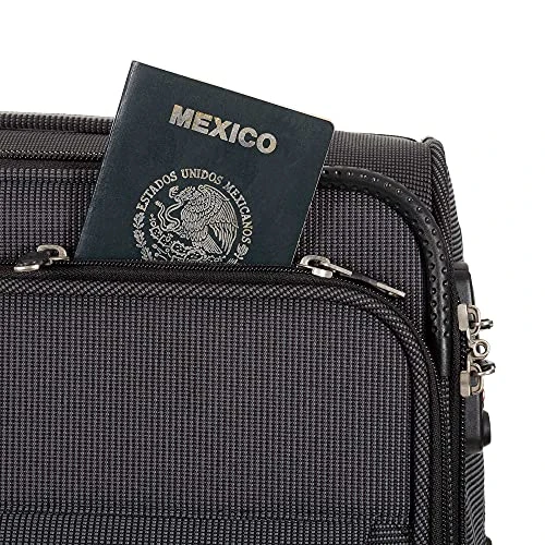 Cloe Checked Medium 24 Inch Luggage With 360º-spinner Wheels In Black Color 7 Cloe Checked Medium 24 Inch Luggage With 360º-spinner Wheels In Black Color - Image 5