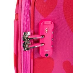 Cloe By Agatha Ruiz De La Prada Checked Medium 24" Inch Luggage With 360º-spinner Wheels In Magenta Color -Samsonite Shop 61i0x6rX 0S