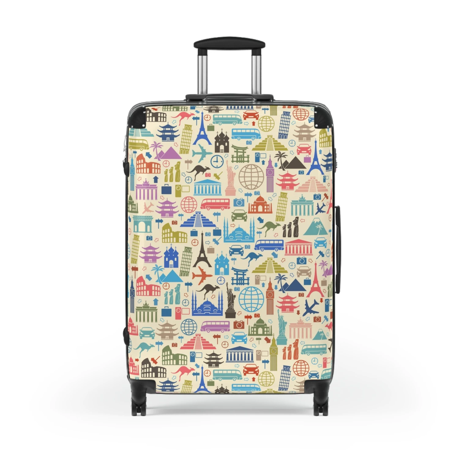 LFO - Luggage Factory - Travel Print Suitcase 4 LFO - Luggage Factory - Travel Print Suitcase - Image 2